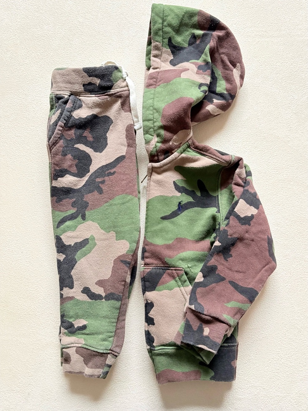 MINI | Ralph Lauren Camo Tracksuit Set | Size 3T | Hoodie + Joggers